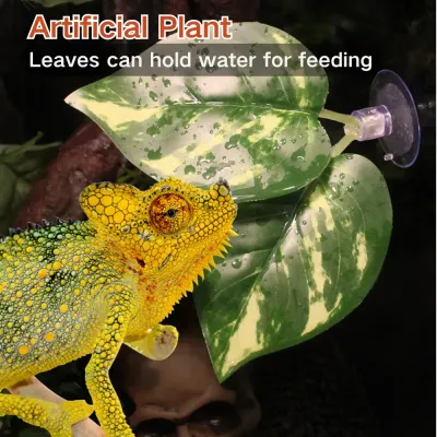 Simulated tropical leaves for geckos, chameleons, and snakes