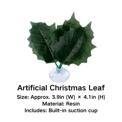 Realistic artificial plants for rainforest and jungle setups (1) Suction cup attachment for secure placement in glass enclosures