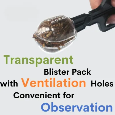Lightweight tweezers for catching crickets, roaches, and worms