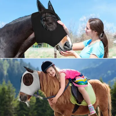 Lightweight horse face mask