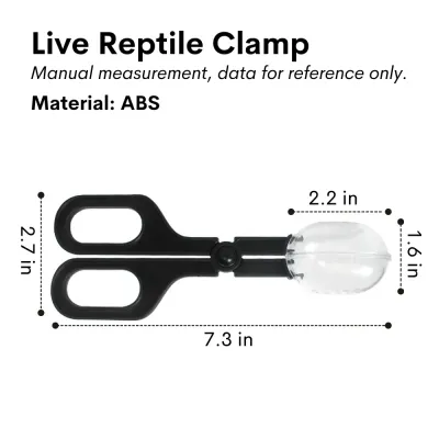 ABS material reptile feeder tongs with breathable design