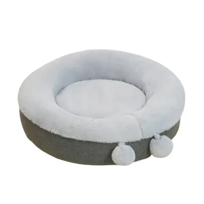 Winter pet bed with plush fabric for ultimate warmth and comfort (1) Winter pet bed with plush fabric for ultimate warmth and comfort