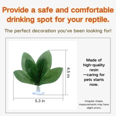 Perfect for creating a rainforest or jungle reptile setup (3) Suction cup attachment ensures secure placement
