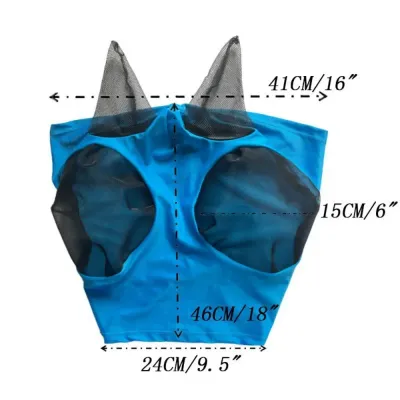Horse mask with quick-drying fabric