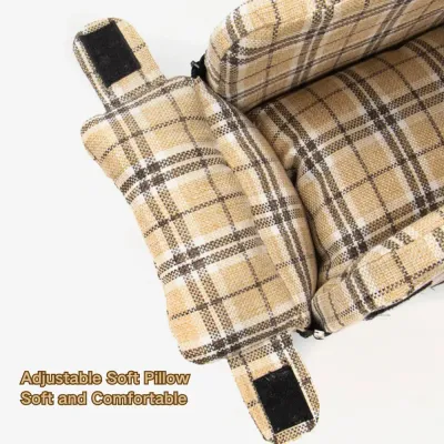 Portable pet car seat bed with convenient handle design (4) Ideal for both cats and small dogs, offering cozy security