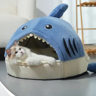 Stylish and functional pet bed, ideal for home or pet-friendly spaces (3) Zipper design for easy disassembly and machine washing