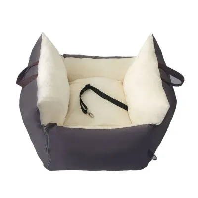 Versatile dual-sided pet car seat with waterproof fabric (4) Waterproof fabric keeps pets dry and comfortable