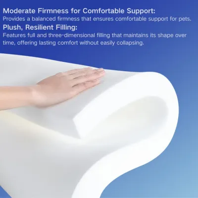 Removable washable pet bed (4) Soft and breathable PP cotton filling