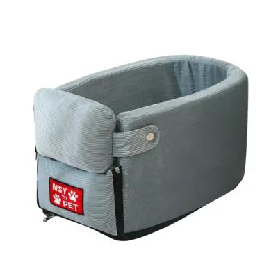 Dual-purpose pet car seat and home bed for versatile use (1) Soft, cushioned seat ensures maximum comfort during travel