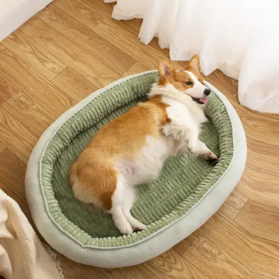durable pet mat all sizes (2) Durable non-slip striped pet bed