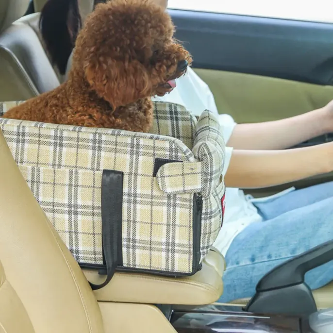 Safe and Secure: Designed with safety in mind, offering a stable and comfortable space for pets during car rides.