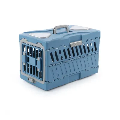 Blue Collapsible Pet Crate Blue Collapsible Pet Crate