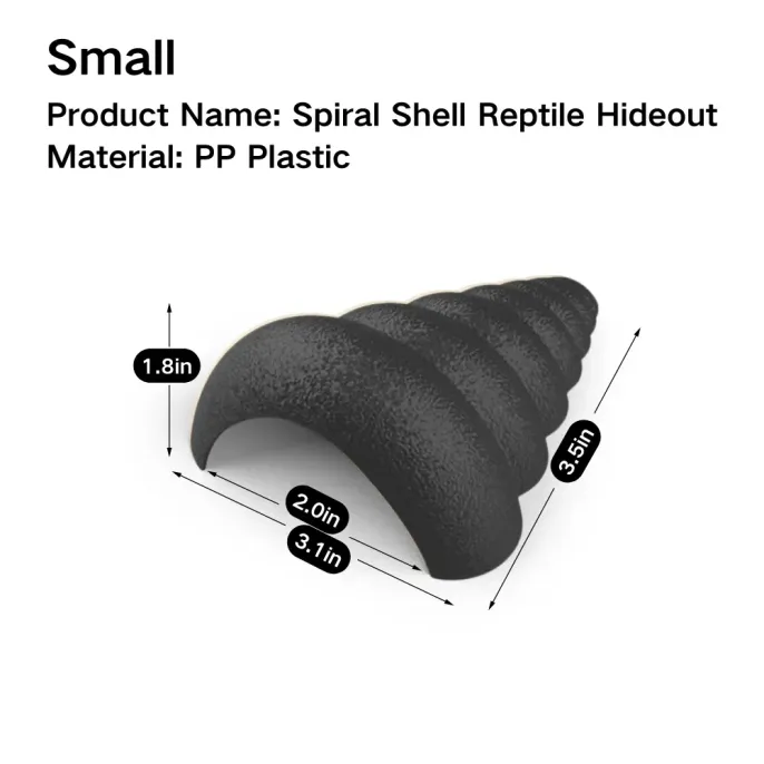 Plastic cave hideaway for frogs and tarantulas