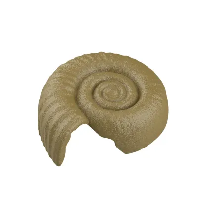 Plastic hiding cave for small exotic pets (6) Realistic spiral shell decor for rainforest enclosures