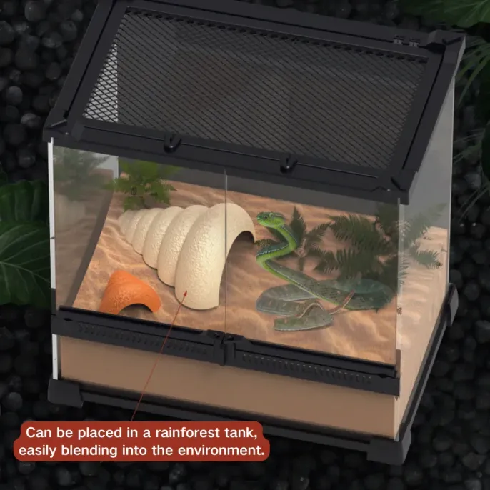Pet-friendly, safe, and durable reptile hideout