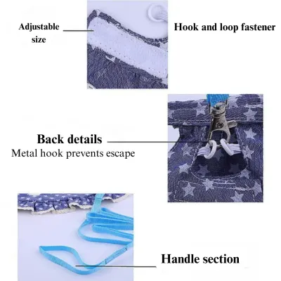 Velcro Fastening Harness Polyester Pet Gear