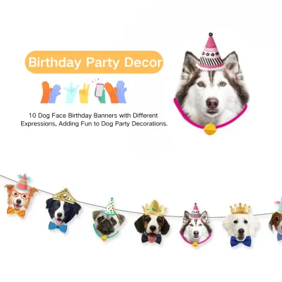 Oem Pet Birthday Party Decoration Banner