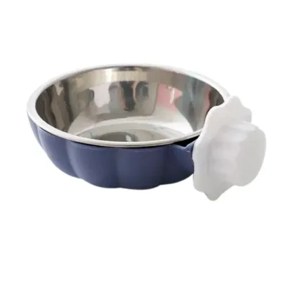 blue hanging pet water food bowl blue hanging pet water food bowl