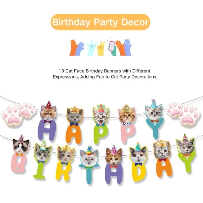 Cat Party Banner