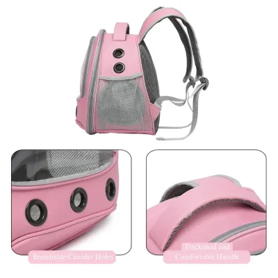 Parrot Backpack Adjustable Straps Transparent Pet Backpack