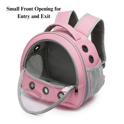 Rabbit Travel Bag Adjustable Straps Transparent Pet Backpack