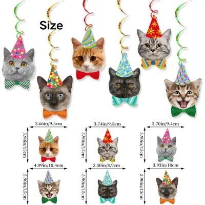 Cat Faces Birthday Decor Cat Faces Birthday Decor