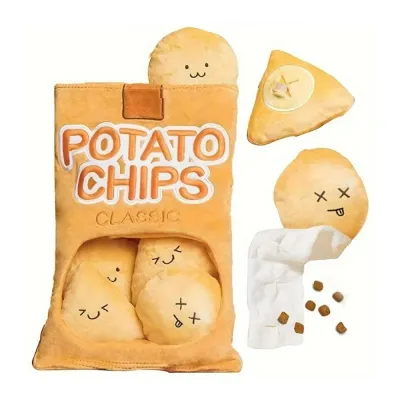 Durable Potato Chips Snuffle & Chew Toy for Dogs Durable Potato Chips Snuffle & Chew Toy for Dogs