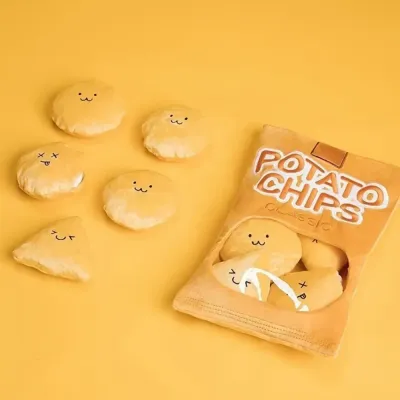 Durable Potato Chips Snuffle & Chew Toy for Dogs set Durable Potato Chips Snuffle & Chew Toy for Dogs