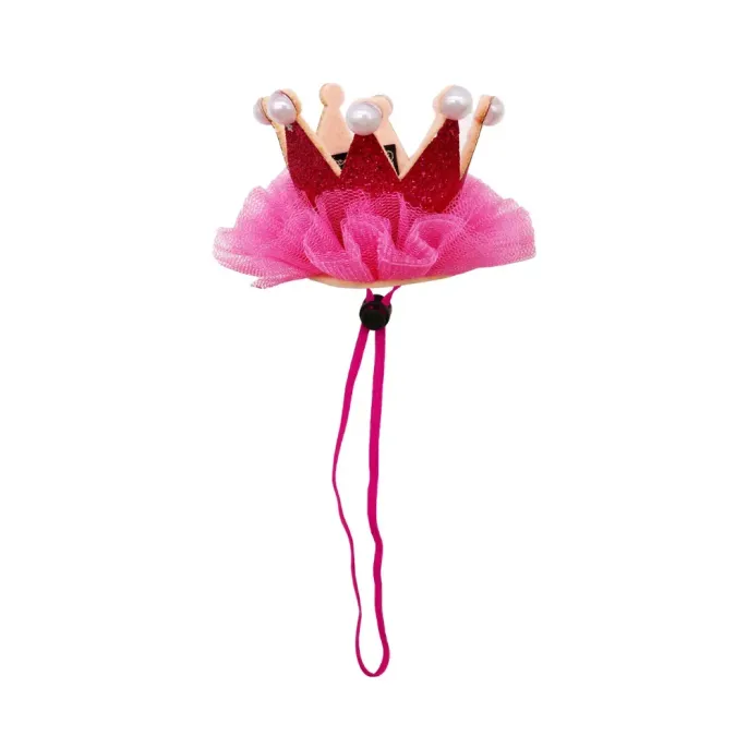 crown hat colorful lace dog costume rose Cute Pet Crown Hat with Coloful Lace for Party and Festive