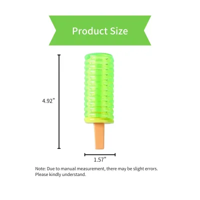 Interactive Cooling Spiral Popsicle Shaped Water-Fillable Dog Toy size Interactive Cooling Spiral Popsicle Shaped Water-Fillable Dog Toy