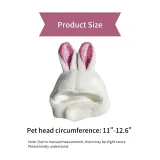 Cute Plush Glitter Bunny Ear Cap for Cats