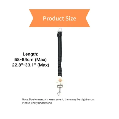 Retractable Car Safety Belt with Flower Decor for Pets outdoor use Retractable Car Safety Belt with Flower Decor for Pets