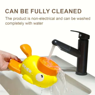 Interactive Non-Electric Yellow Duck Shaped Dog Push Toy easy cleaning Interactive Non-Electric Yellow Duck Shaped Dog Push Toy