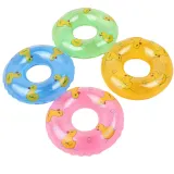 4 Pack Mini Floating Pool Ring Toy