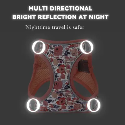 Dog Vest Reflective Explosion-Proof Polyester Dog Harness with Leash for Dogs