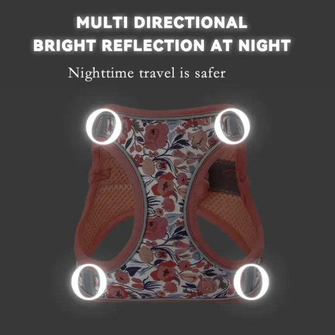 Dog Vest Reflective Explosion-Proof Polyester Dog Harness with Leash for Dogs