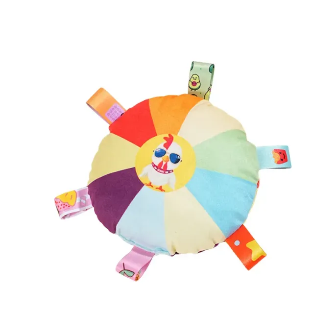 Colorful woven tape dog toy