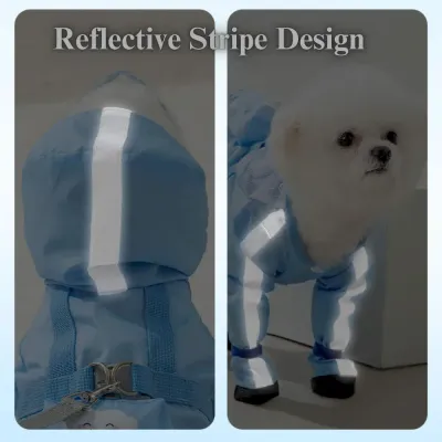 Full Body Dog Raincoat with Legs for Small Dogs Full Body Waterproof Dog Raincoat with Legs for Small Dogs