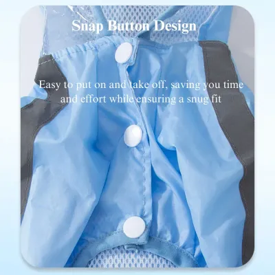 Dog Raincoat with Legs for Small Dogs Full Body Waterproof Dog Raincoat with Legs for Small Dogs