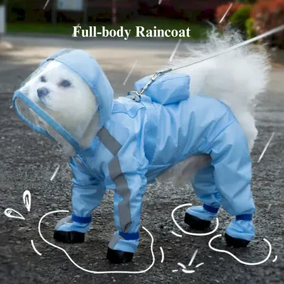 Waterproof Dog Raincoat with Legs for Small Dogs Full Body Waterproof Dog Raincoat with Legs for Small Dogs