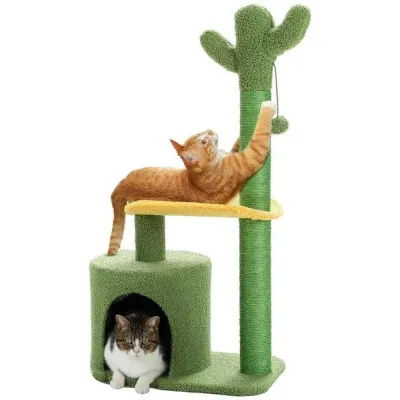 Dog Green Cactus Cat Tree Pet