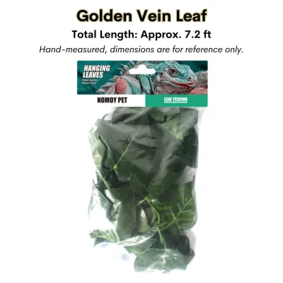 Reptile tank hanging plants with suction cups (2) Fake leaf vines for gecko habitat setup