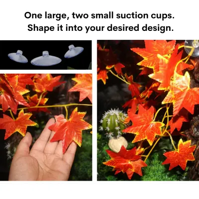 Decorative hanging vines for snake habitat