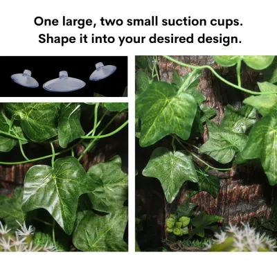 Artificial plant wall for reptile cage (5) Natural look hanging decor for reptile cages