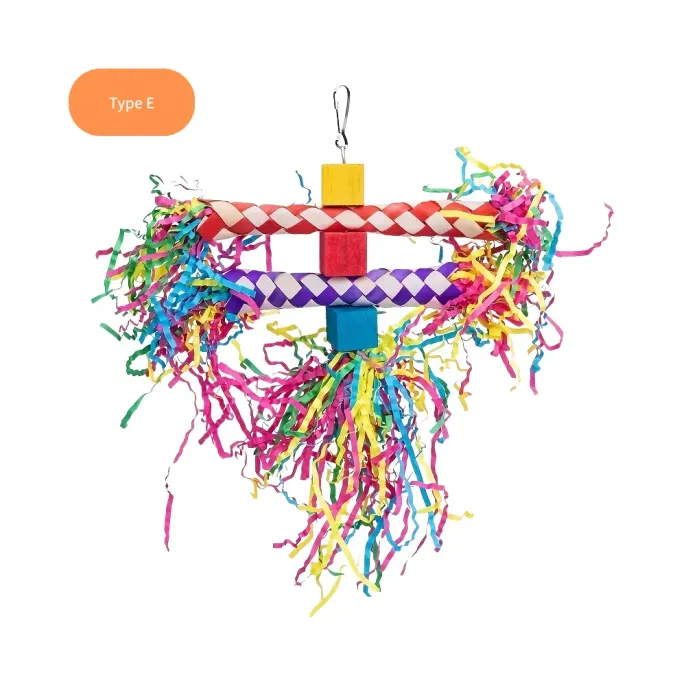 Durable Braided Design Bird Chew Toys E Durable Braided Tube Design Bird Chew Toys