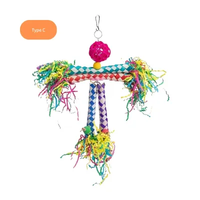 Durable Braided Tube Design Bird Chew Toys