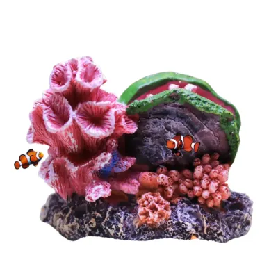 Suitable for freshwater and saltwater setups (5) Easy-to-install coral decoration for aquascape enhancement