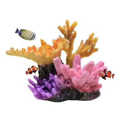 Easy-to-install coral decoration for aquascape enhancement