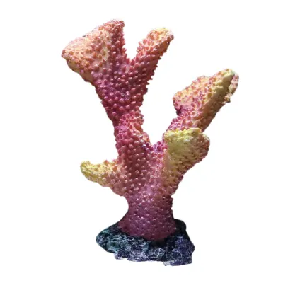 Resin aquarium ornaments safe and stable (6) Eye catching coral tree ornament for fish tank displays