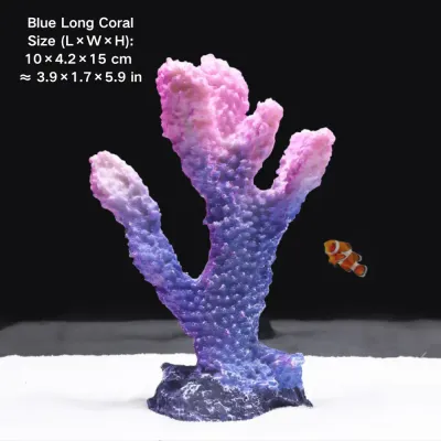 Brightly colored coral tree adds oceanic charm (1) Coral reef themed aquarium decor for natural aquascapes
